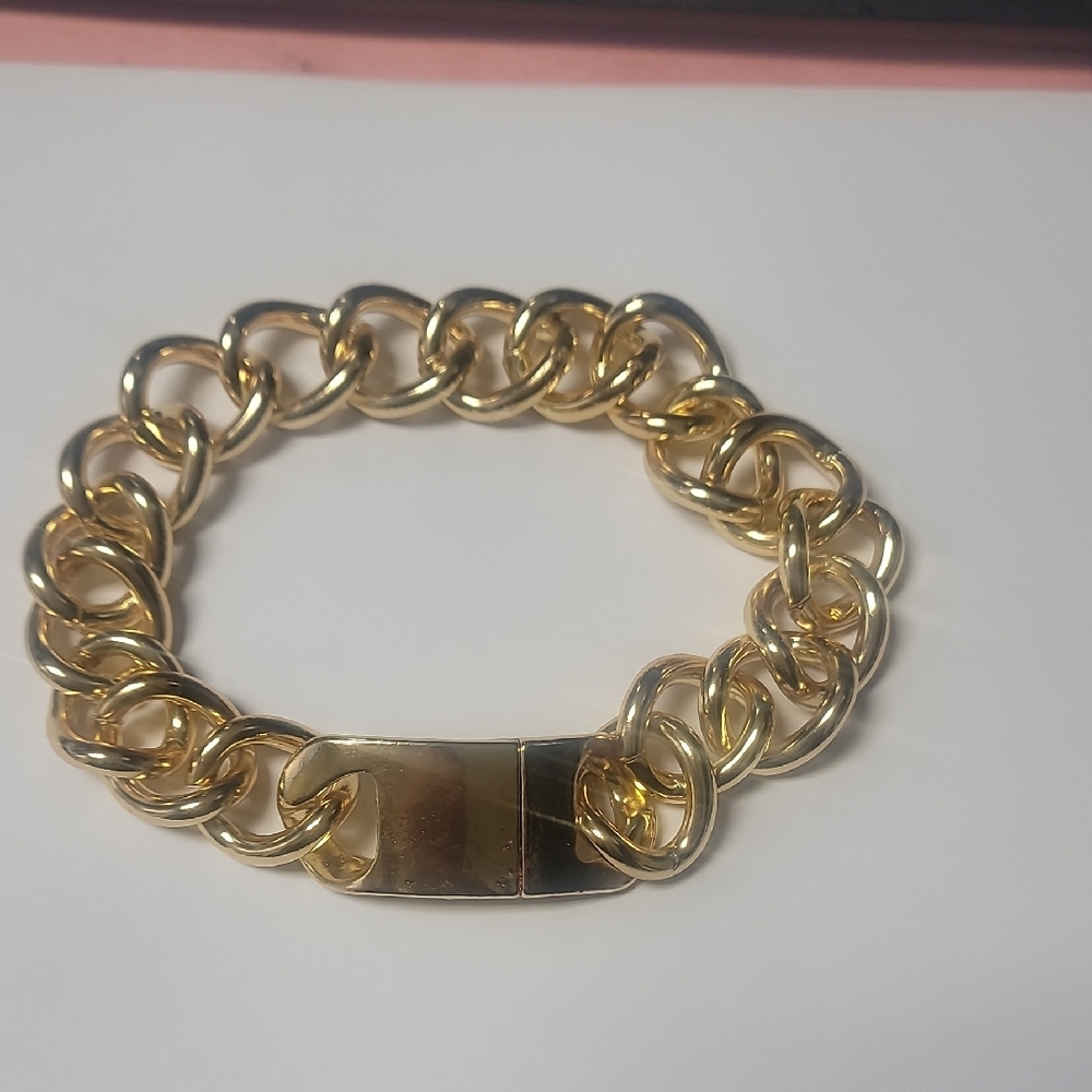 Chunky  Choker Gold Chain Bracelet